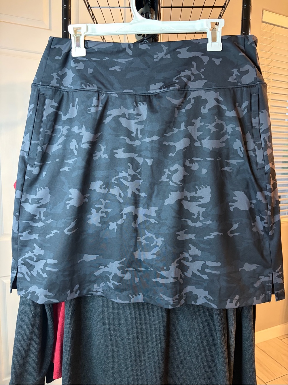 Women's A-Line Skort in Black Camo